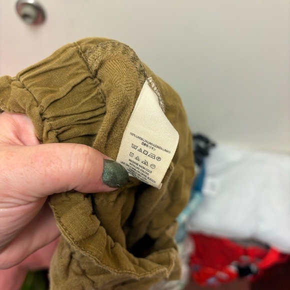 Free People Like This Paper Bag Linen Pant - Picture 15 of 15